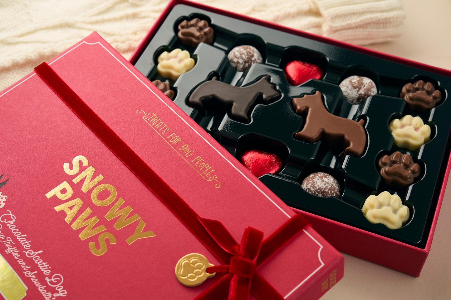Snowy Paws - Dog Lovers Truffle Selection