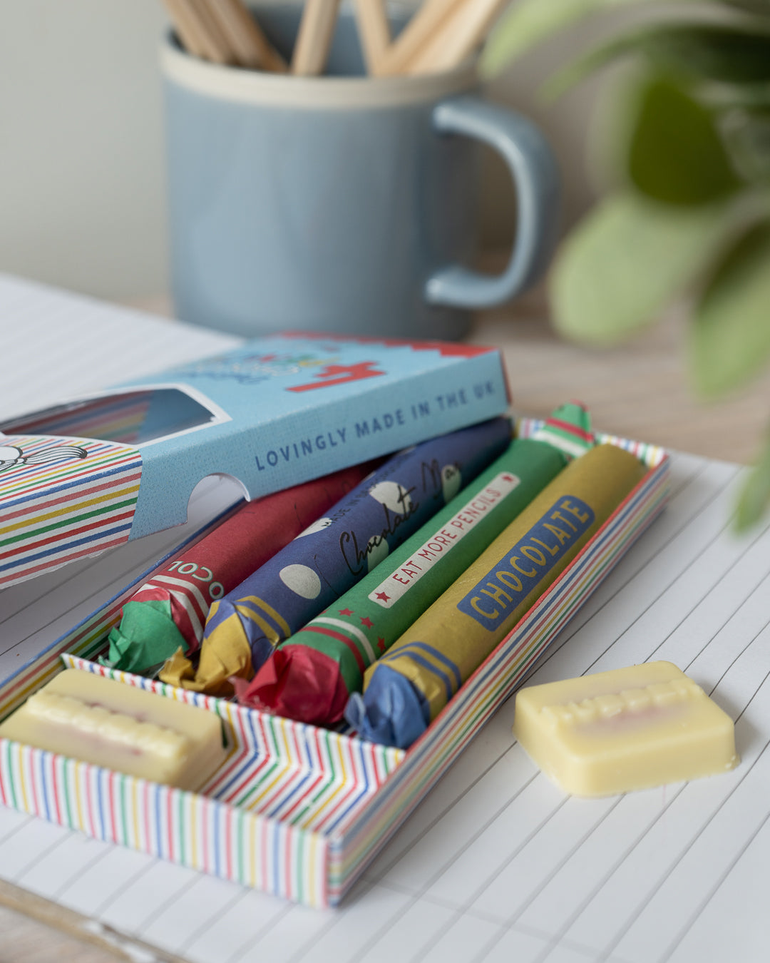TEACHERS CHOCOLATE PENCILS AND RUBBERS