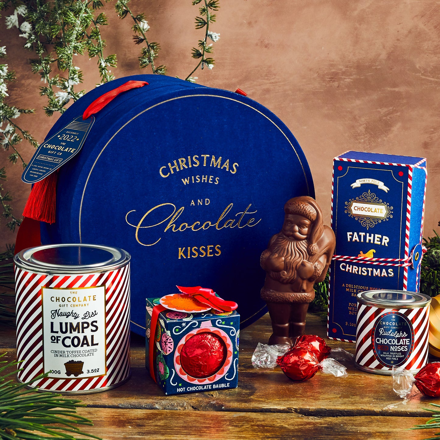 THE MAGICAL CHRISTMAS HAT BOX - BLUE