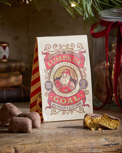 Lumps of Coal – Milk Chocolate & Salted Caramel
