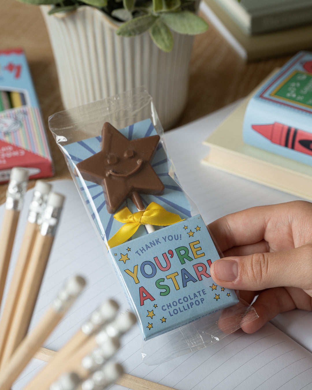 YOU ARE A STAR! CHOCOLATE LOLLY