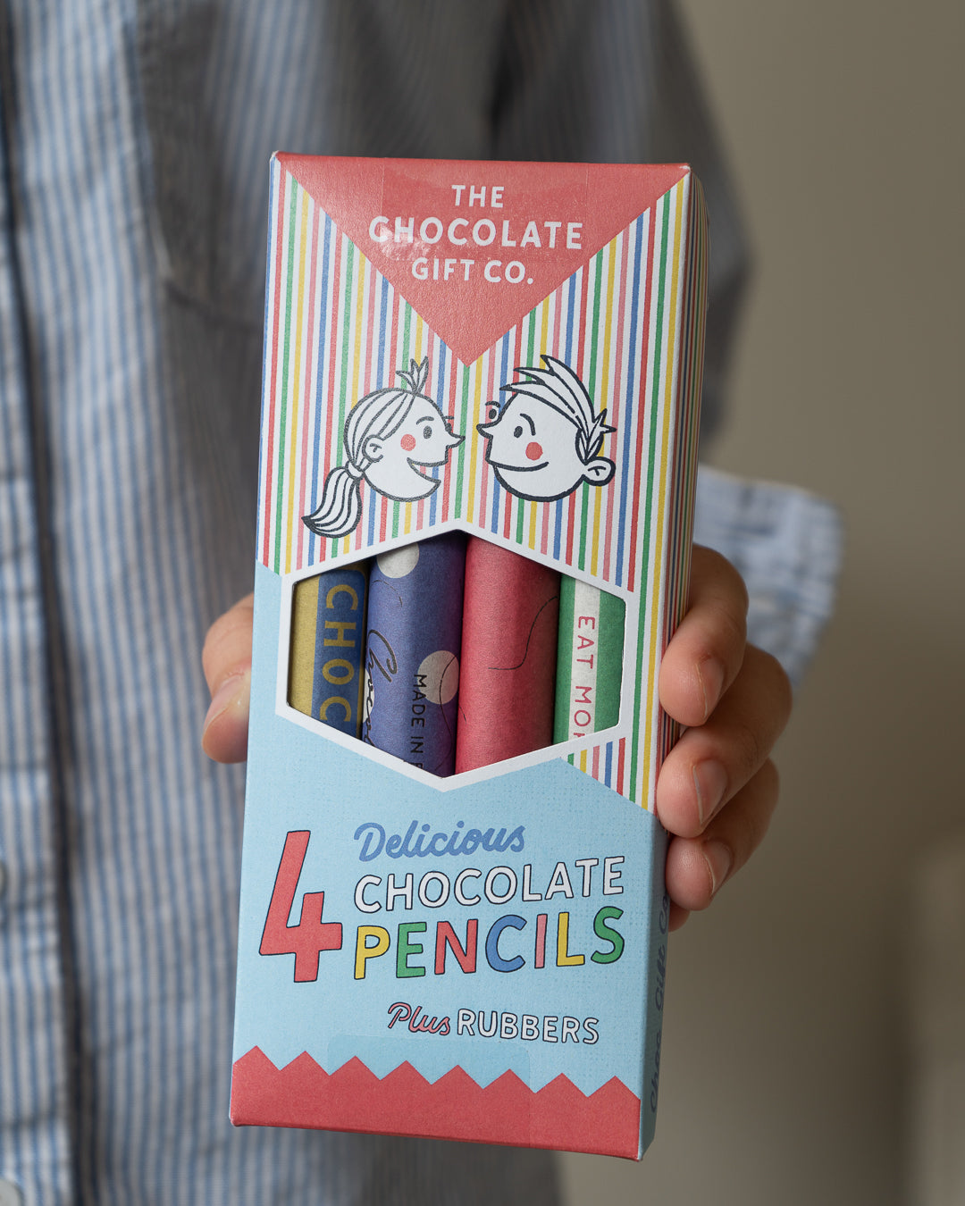 TEACHERS CHOCOLATE PENCILS AND RUBBERS
