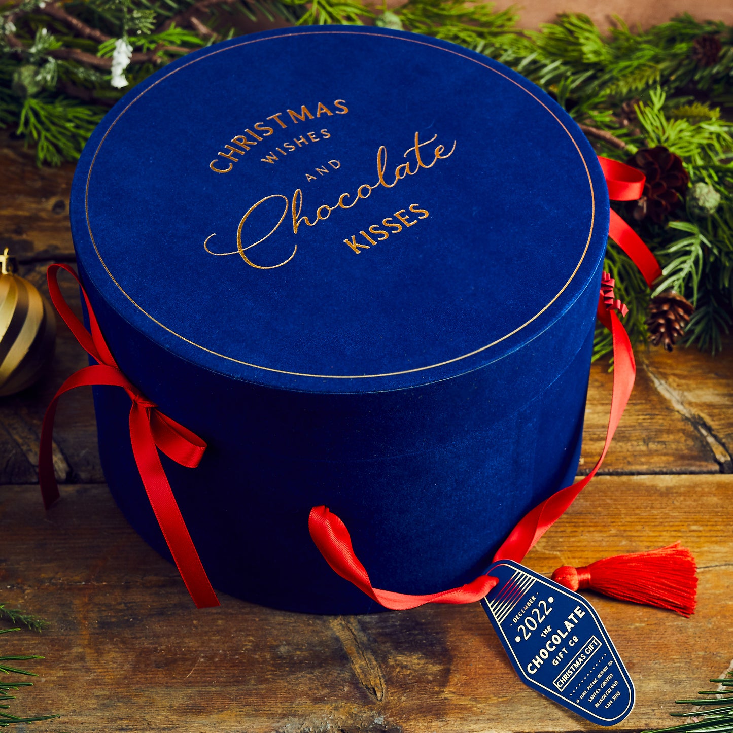 THE MAGICAL CHRISTMAS HAT BOX - BLUE
